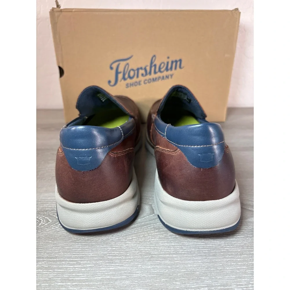 Florsheim Frenzi Venetian Brown Leather Men's Shoes Size‎ 11.5 EU 44.5- NIB